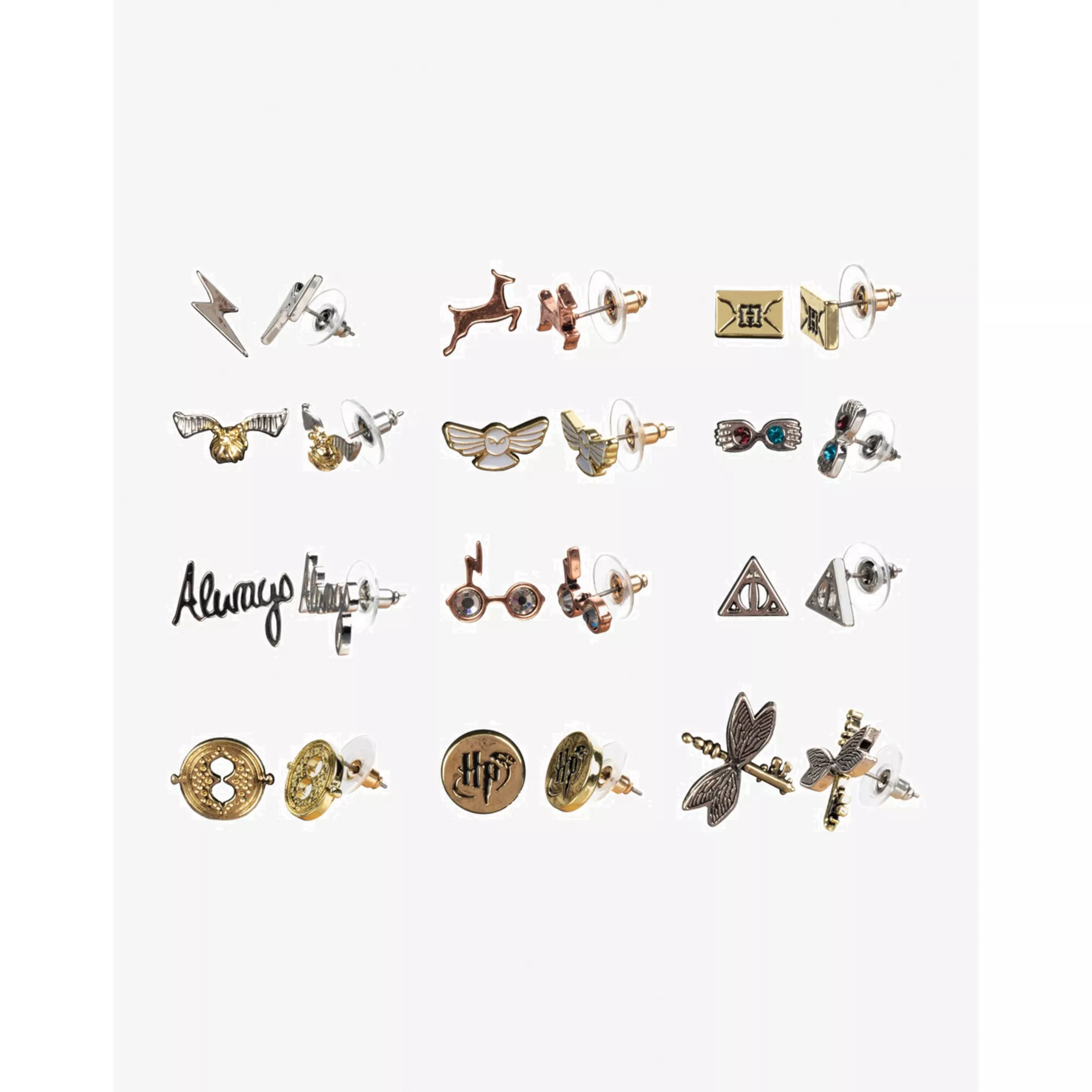 Multi-Pack Hogwarts Fashion Earrings 12 Pair - Harry Potter at Spencer's