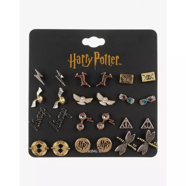 Multi-Pack Hogwarts Fashion Earrings 12 Pair - Harry Potter at Spencer's