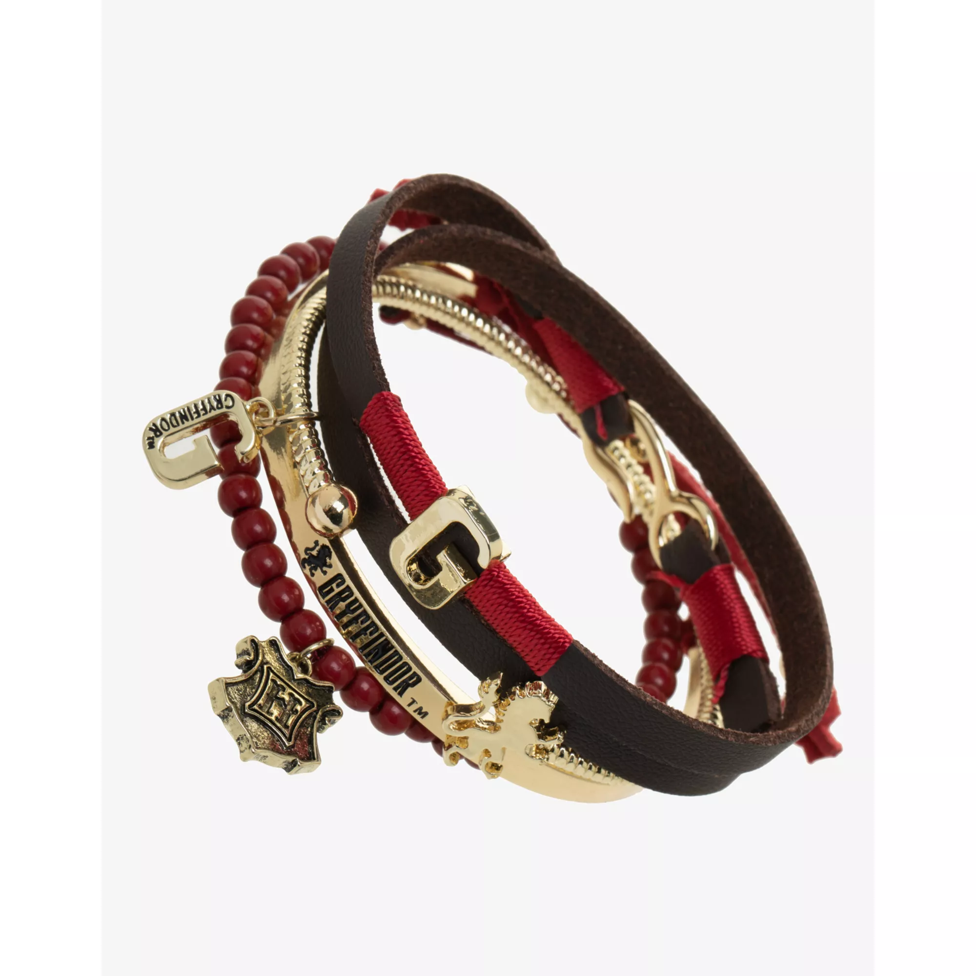 Multi-Pack Harry Potter Gryffindor Bracelet Set - 4 Pack at Spencer's