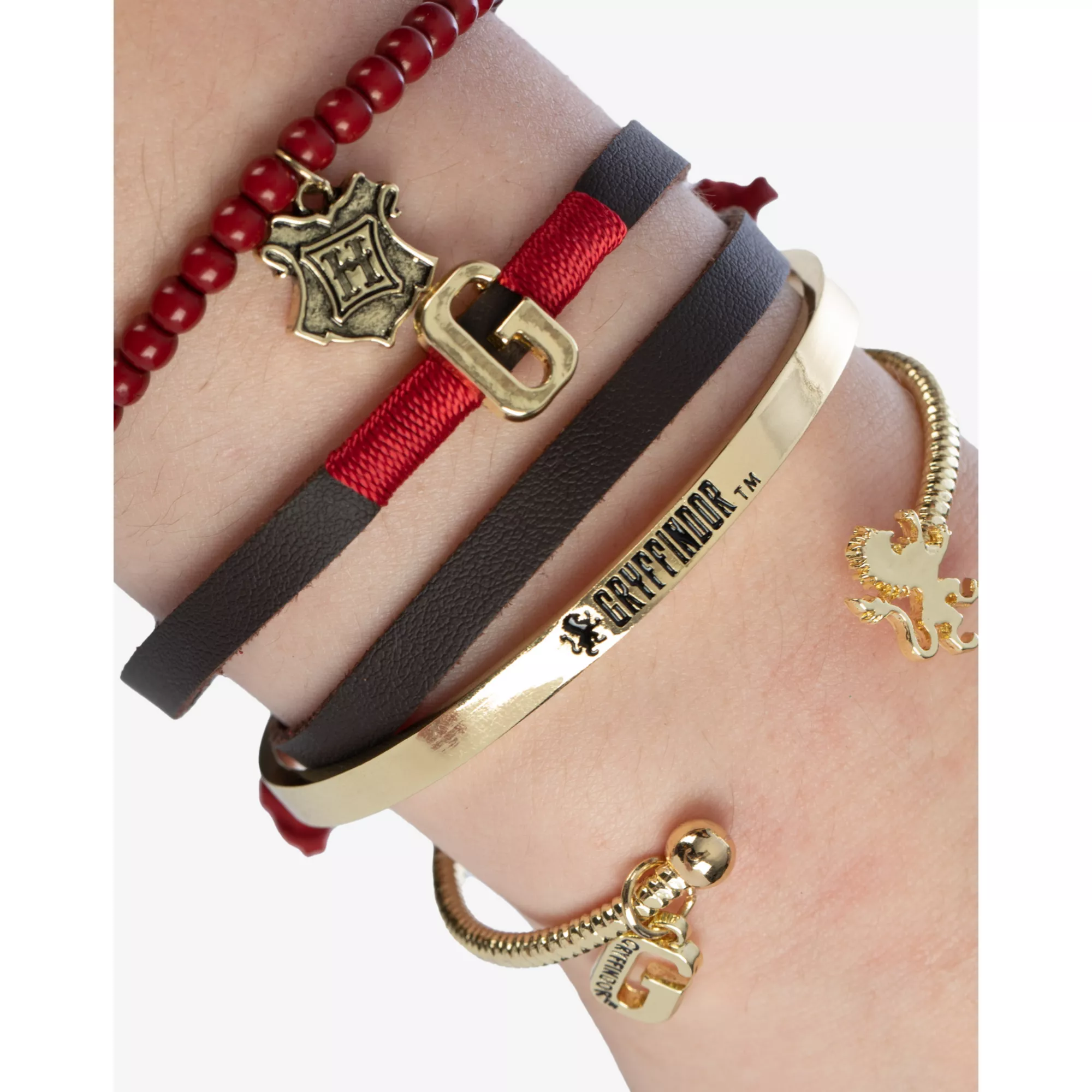 Multi-Pack Harry Potter Gryffindor Bracelet Set - 4 Pack at Spencer's