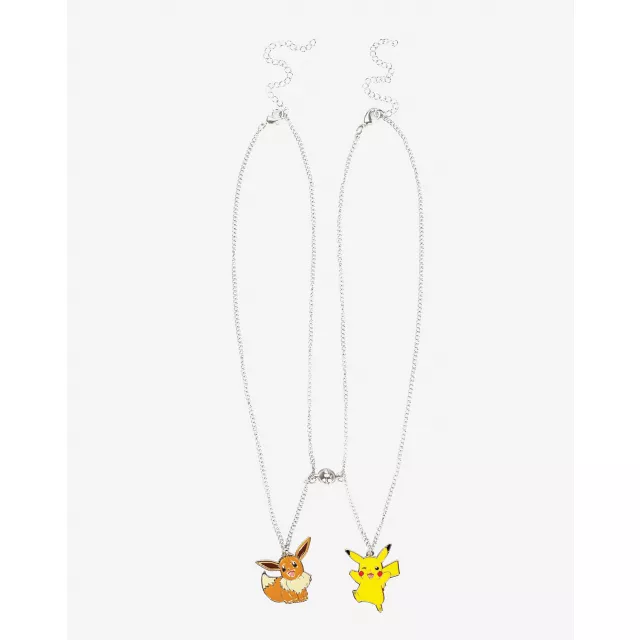 Pikachu and Eevee Besties Magnetic Bead Necklace Set - Pokémon at Spencer's