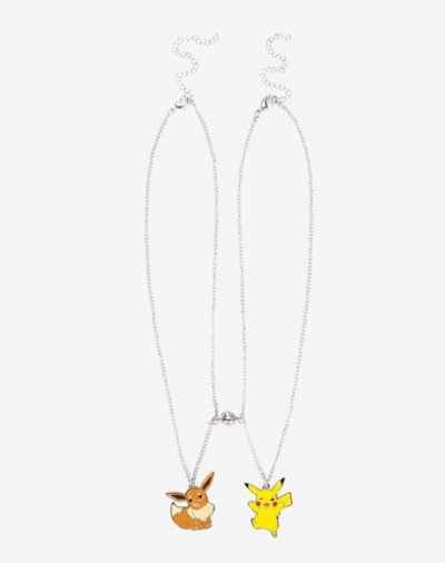 Pikachu and Eevee Besties Magnetic Bead Necklace Set - Pokmon