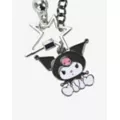 Kuromi 2 Chain Star Necklace at Spencer's