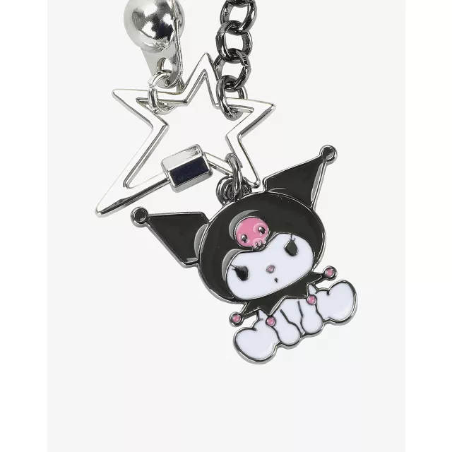 Kuromi 2 Chain Star Necklace at Spencer's