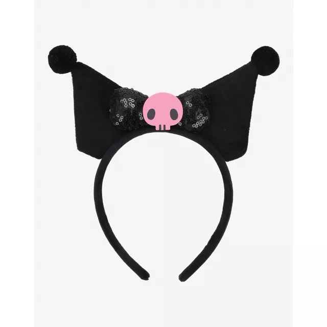 Kuromi Plush Fabric Cosplay Headband at Spencer's