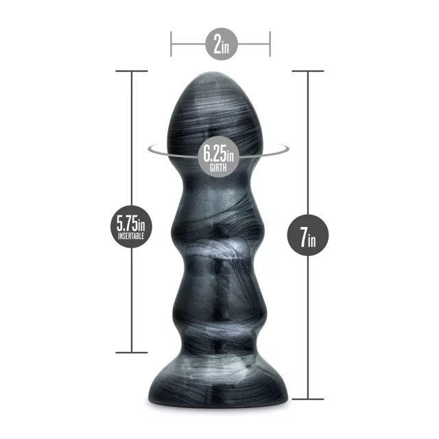 Black Jack Jet Butt Plug - 7 Inch at Spencer's