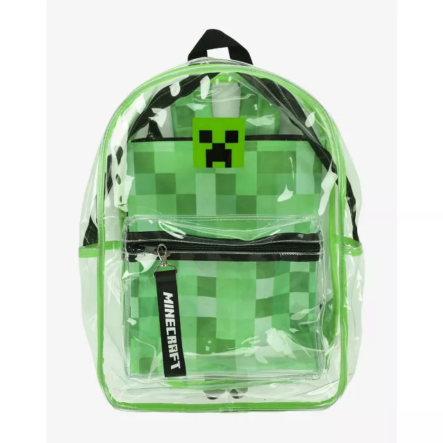 Minecraft Clear Creeper Backpack Spencer s