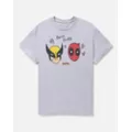 Deadpool x Wolverine Best Bubs Doodle T Shirt at Spencer's