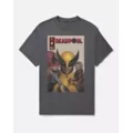 Deadpool x Wolverine Kiss T Shirt at Spencer's