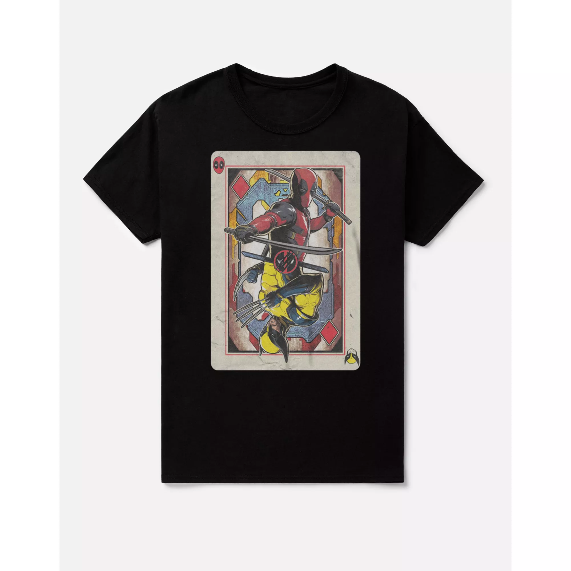 Deadpool x Wolverine Playing Card T Shirt at Spencer's