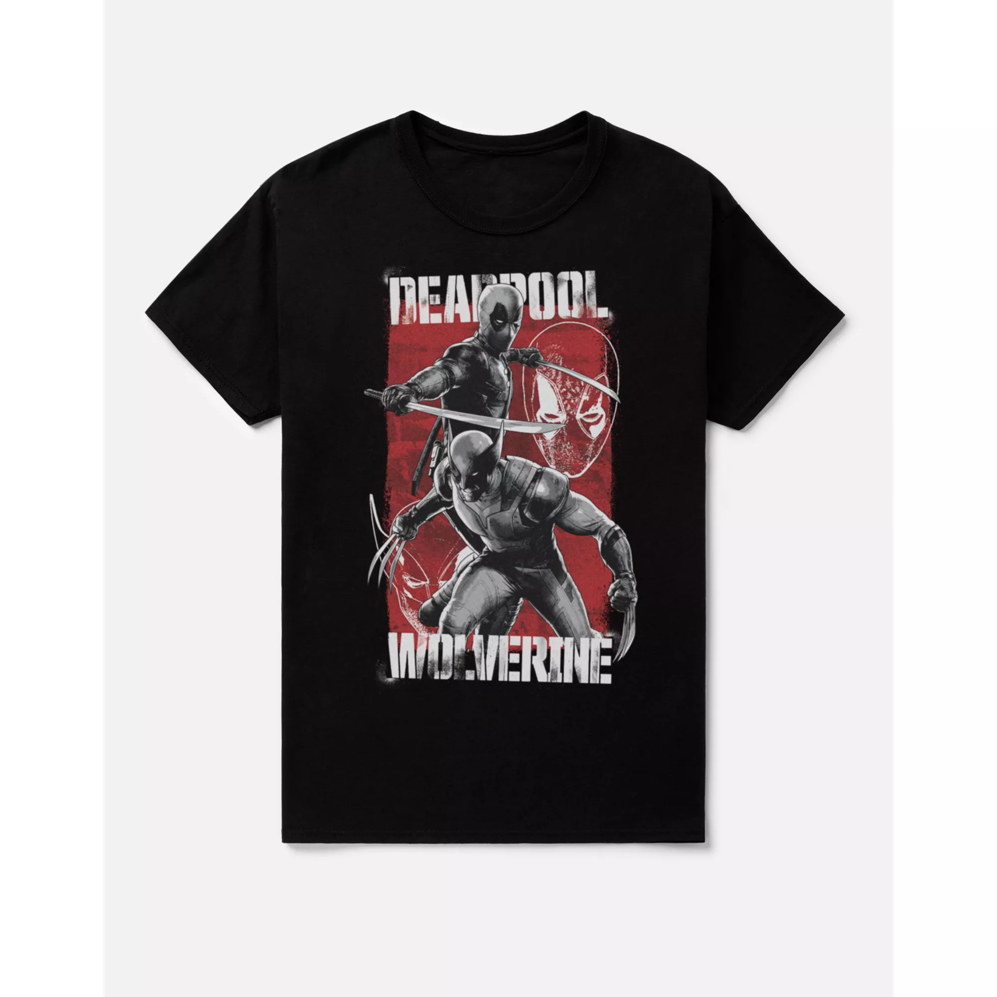 Contrast T Shirt - Deadpool x Wolverine at Spencer's