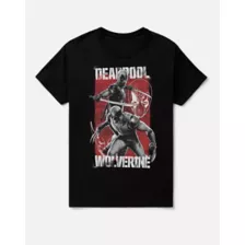 Contrast T Shirt - Deadpool x Wolverine at Spencer's