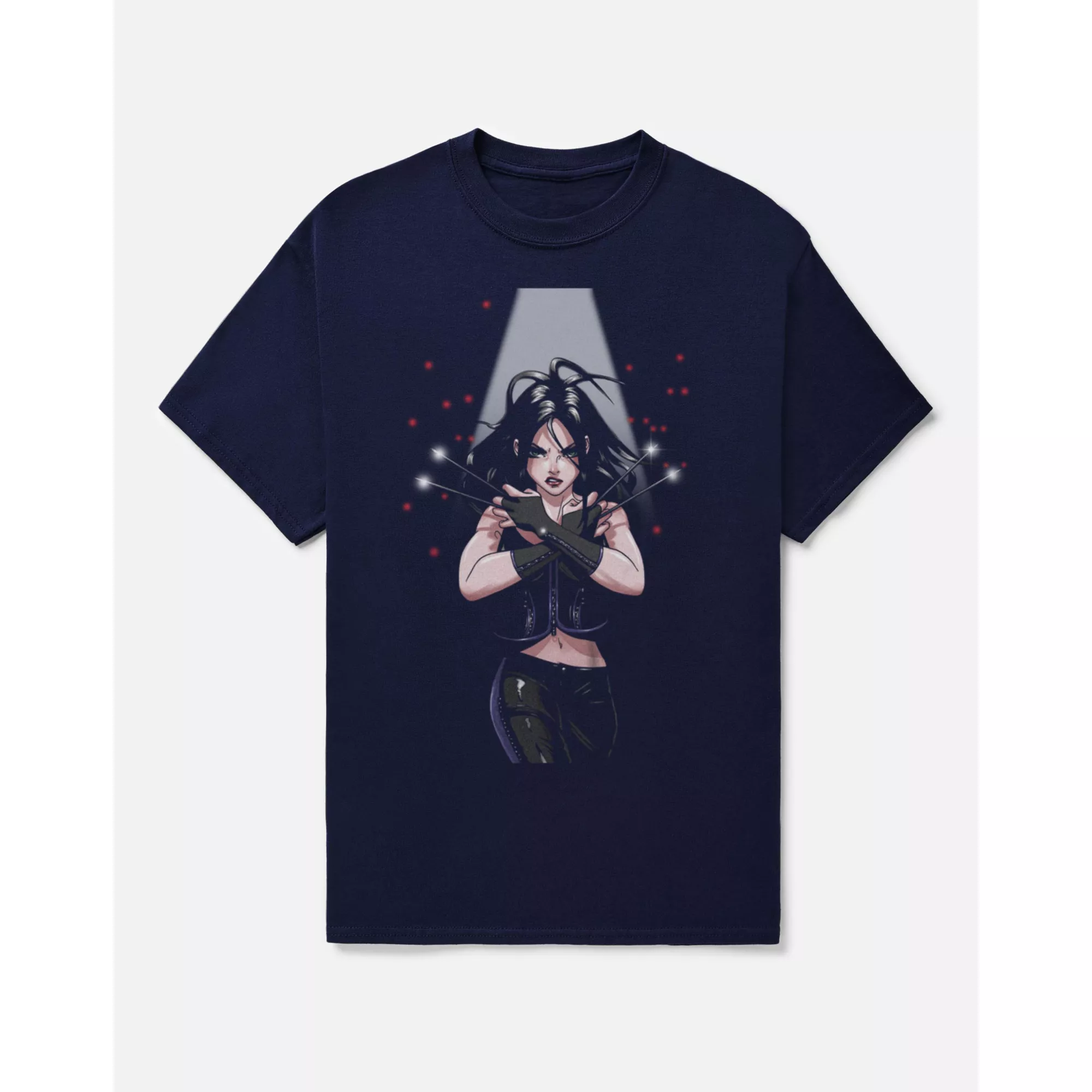 Navy Laura T Shirt - Deadpool & Wolverine at Spencer's
