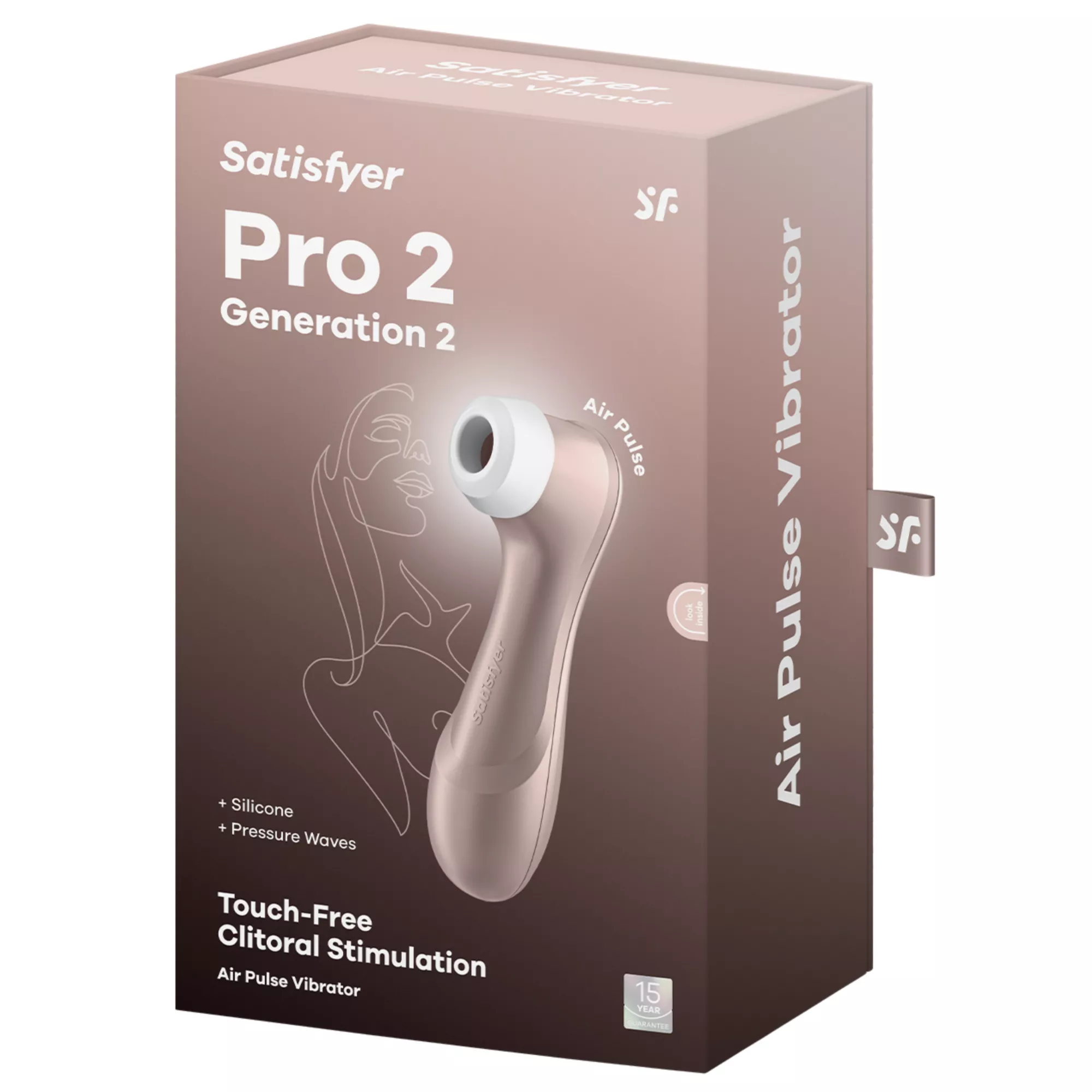 Satisfyer Pro 2 Generation 2 Air Pulse Stimulator Gold at Spencer's