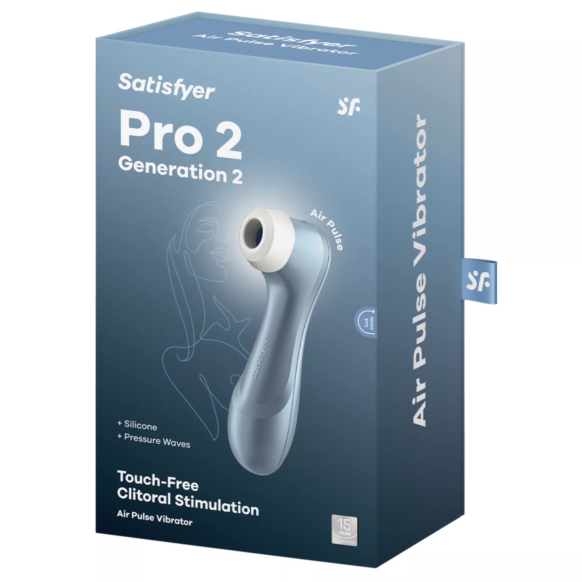 Satisfyer Pro 2 Generation 2 Air Pulse Stimulator Blue at Spencer's