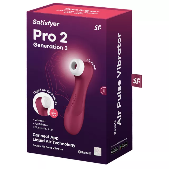 Satisfyer Pro 2 Generation 3 Red Air Pulse Stimulator - Spencer's
