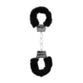 Black Furry Beginner Handcuffs at Spencer's