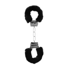 Black Furry Beginner Handcuffs at Spencer's