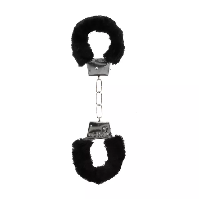 Black Furry Beginner Handcuffs at Spencer's
