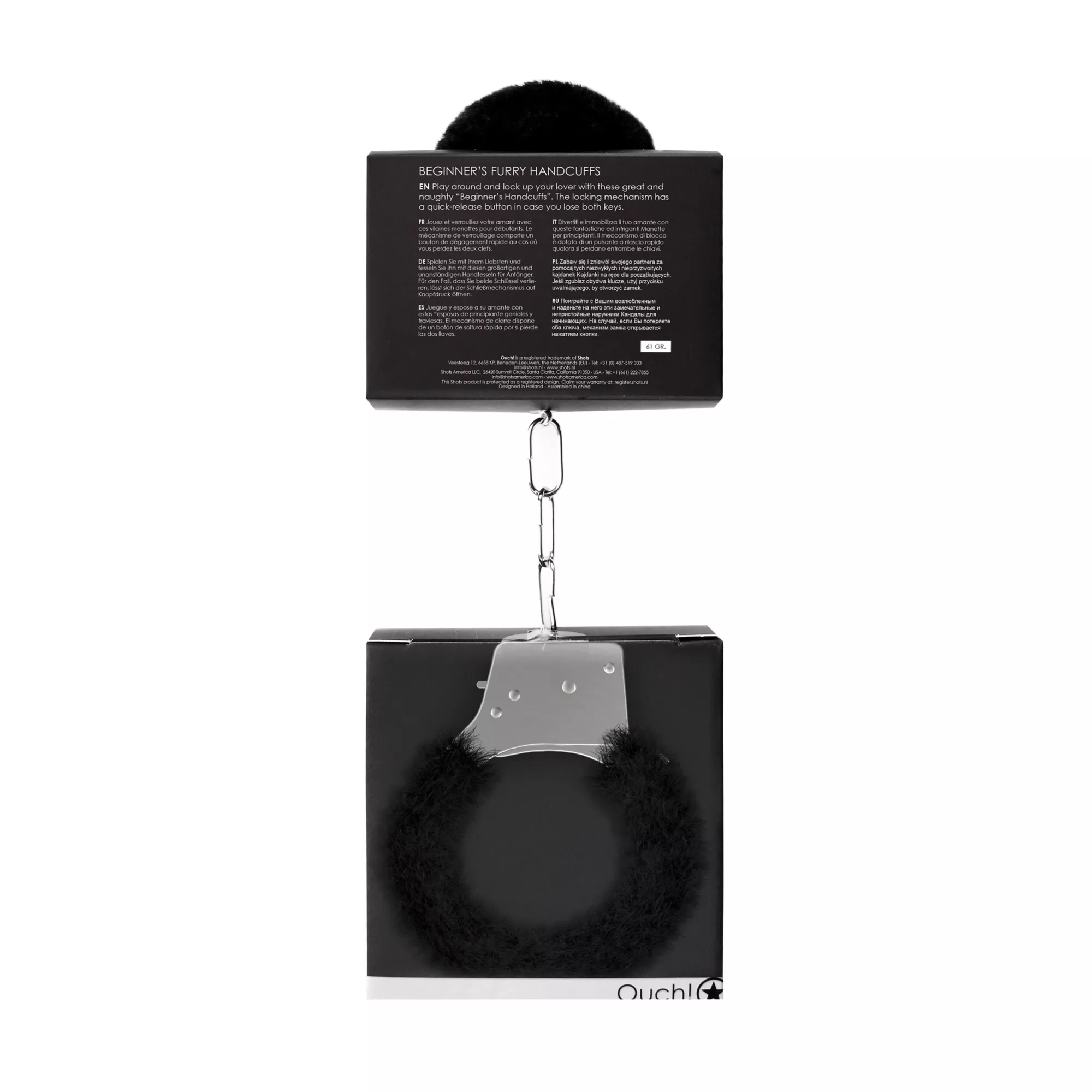 Black Furry Beginner Handcuffs at Spencer's