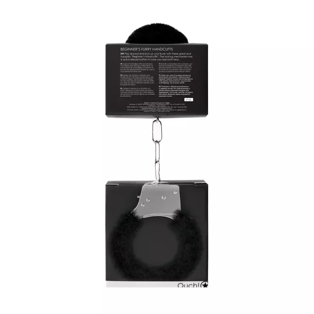 Black Furry Beginner Handcuffs at Spencer's