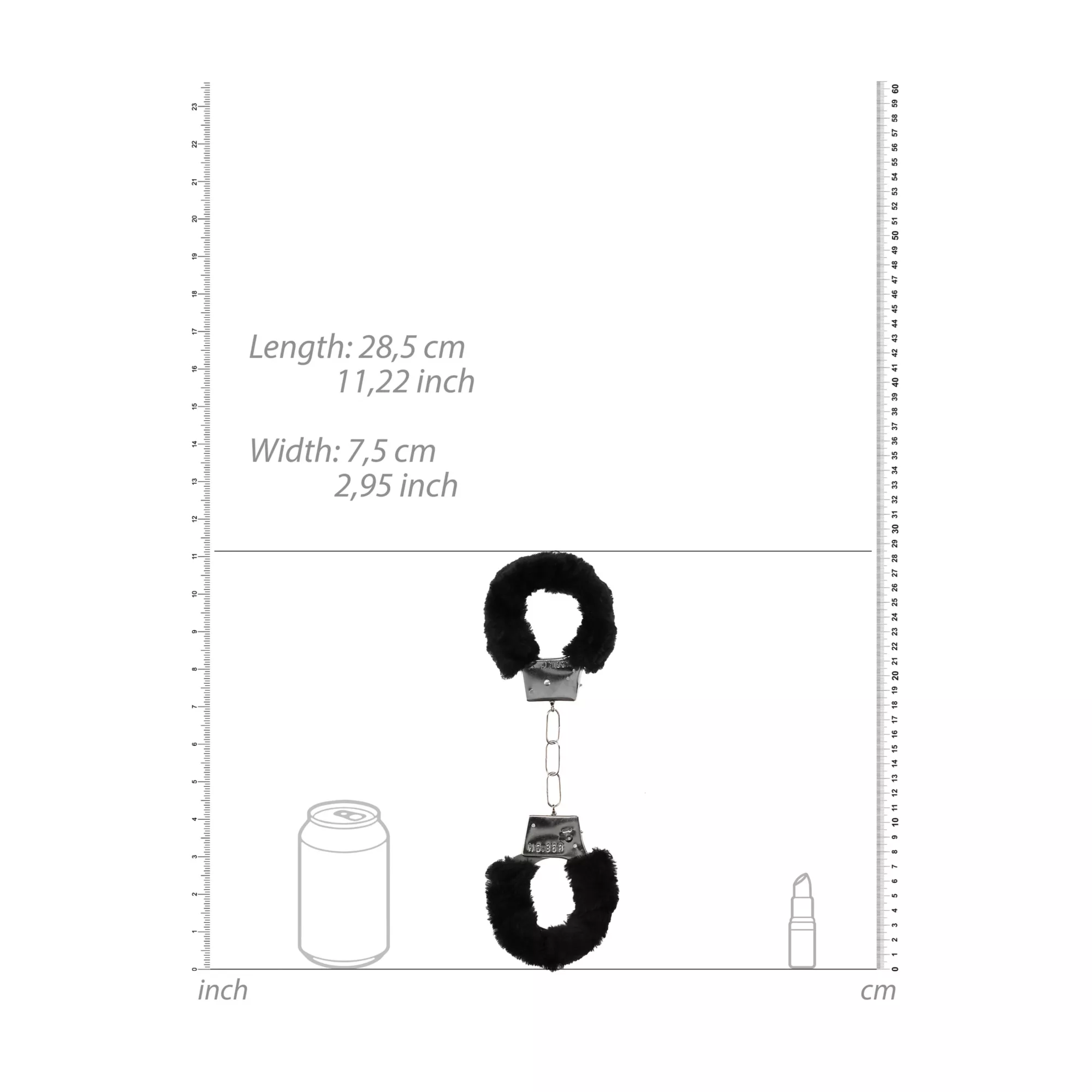 Black Furry Beginner Handcuffs at Spencer's