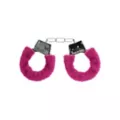 Hot Pink Furry Beginner Handcuffs at Spencer's