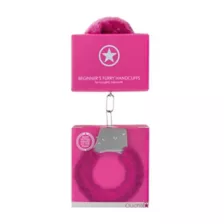 Hot Pink Furry Beginner Handcuffs at Spencer's