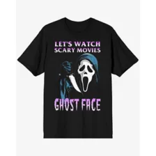 Ghost Face Let's Watch Scary Movies T Shirt at Spencer's
