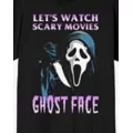 Ghost Face Let's Watch Scary Movies T Shirt at Spencer's