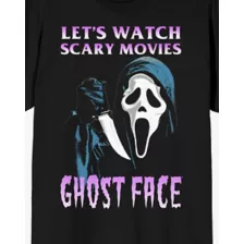 Ghost Face Let's Watch Scary Movies T Shirt at Spencer's