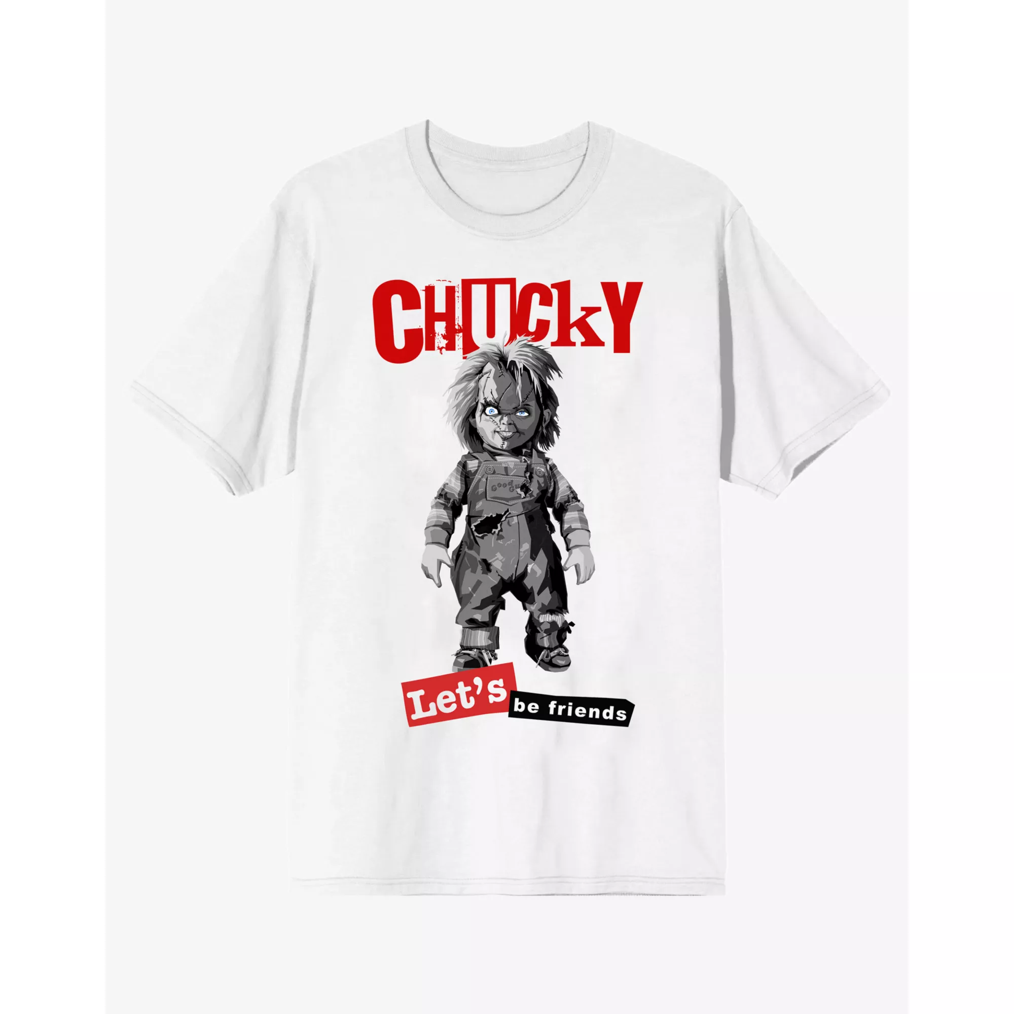 Chucky Let's Be Friends T Shirt at Spencer's