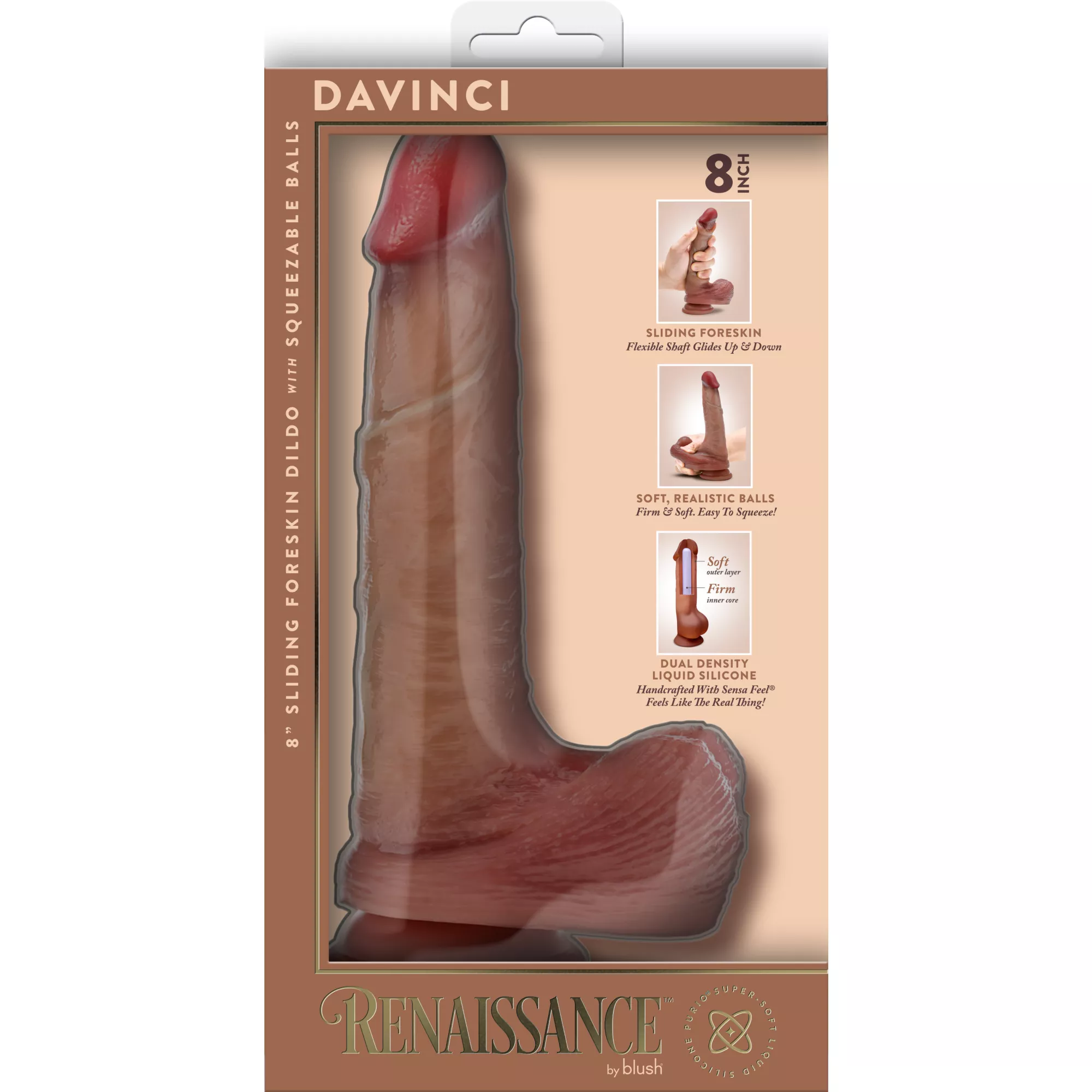 Davinci Realistic Sliding Foreskin Dildo at Spencer's