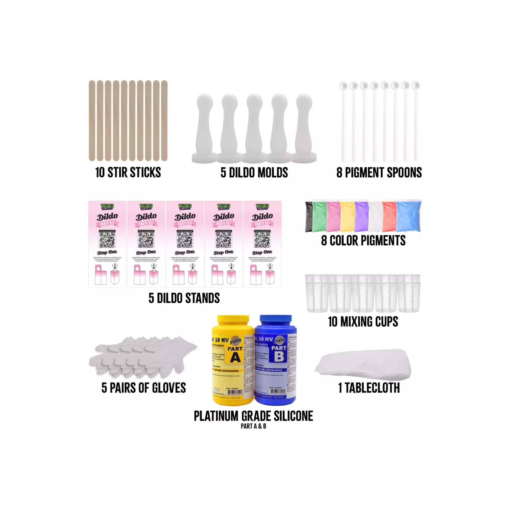 Twisted Fantasies DIY Dildo Party Kit at Spencer's