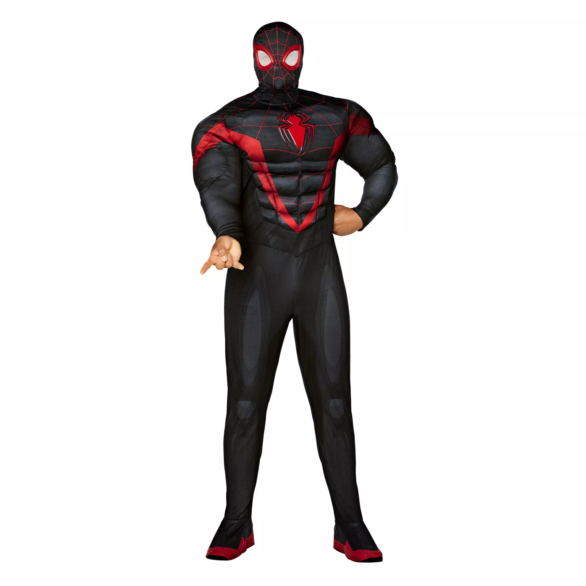 Adult Miles Morales Muscle Suit Costume - Spider-Man at Spirit Halloween