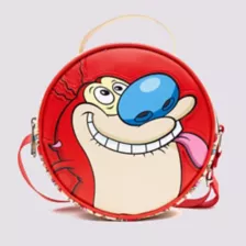 Buckle-Down Ren and Stimpy Round Crossbody Bag at Spencer's