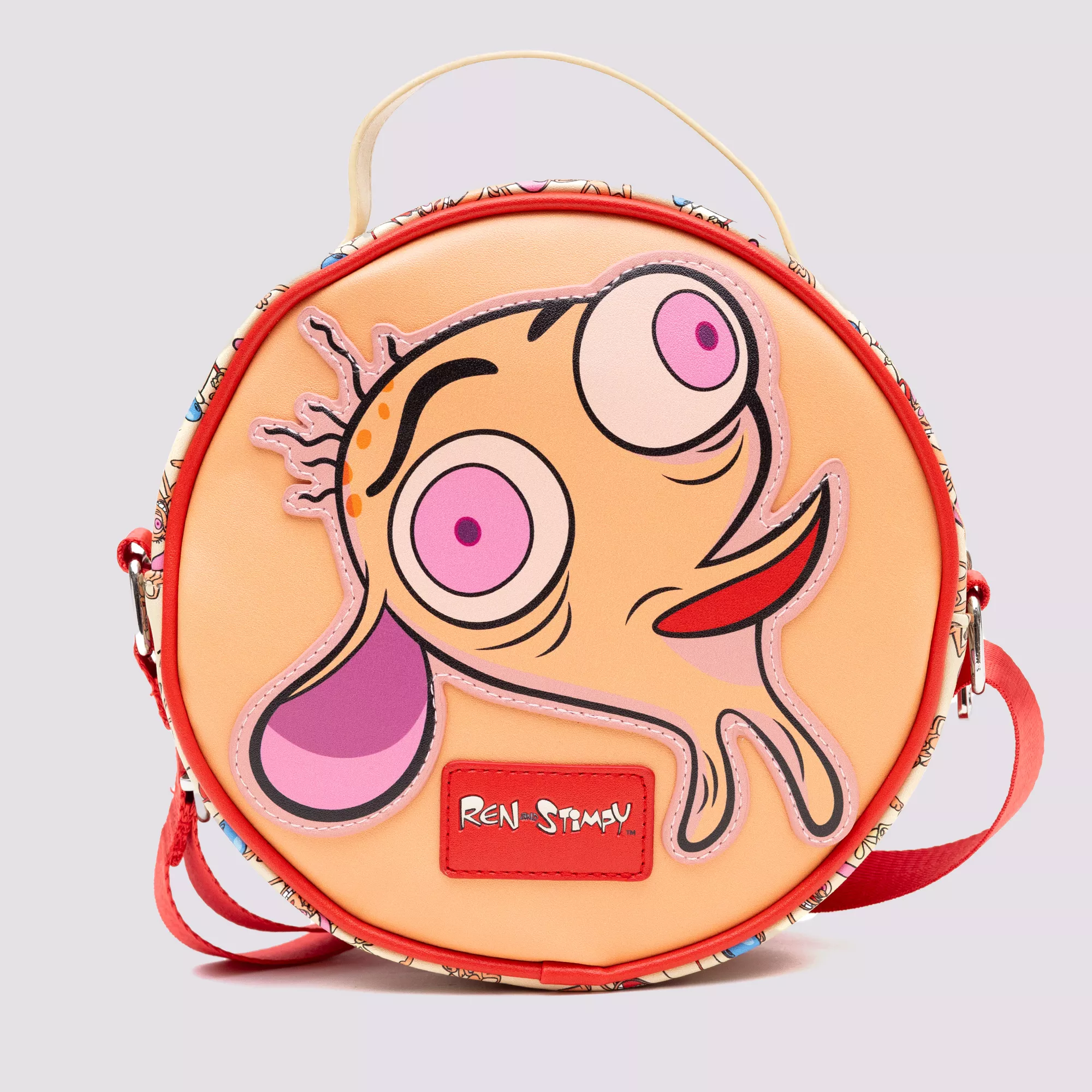 Buckle-Down Ren and Stimpy Round Crossbody Bag at Spencer's
