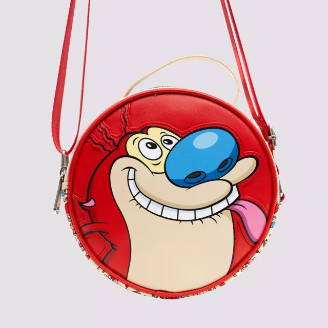 Buckle-Down Ren and Stimpy Round Crossbody Bag at Spencer's