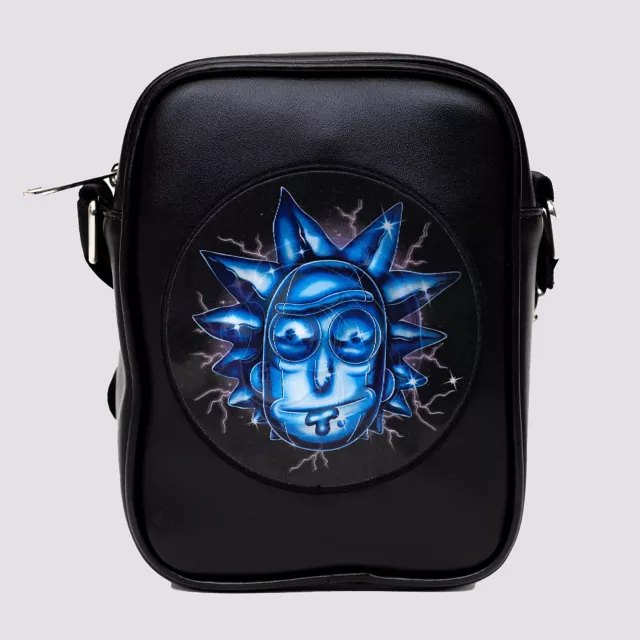 Buckle-Down Rick and Morty Electric Face Crossbody Bag at Spencer's