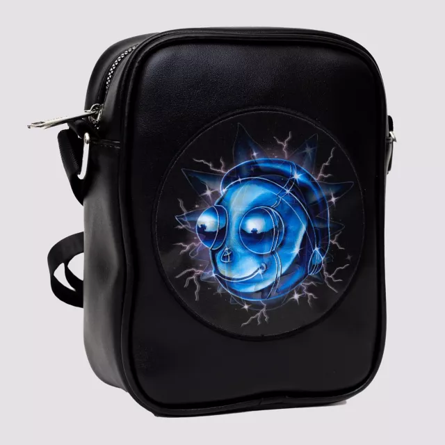 Buckle-Down Rick and Morty Electric Face Crossbody Bag at Spencer's