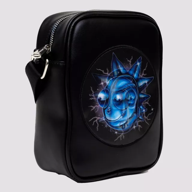 Buckle-Down Rick and Morty Electric Face Crossbody Bag at Spencer's
