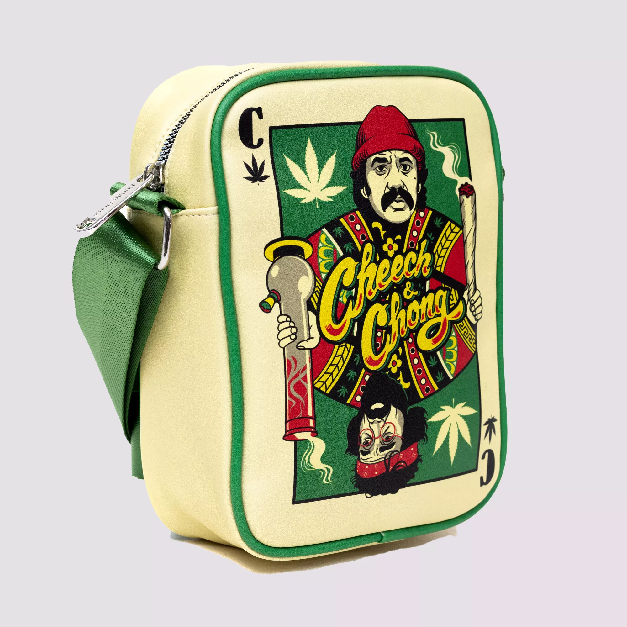 Buckle-Down Cheech & Chong C of Weeds Playing Card Crossbody Bag at Spencer's