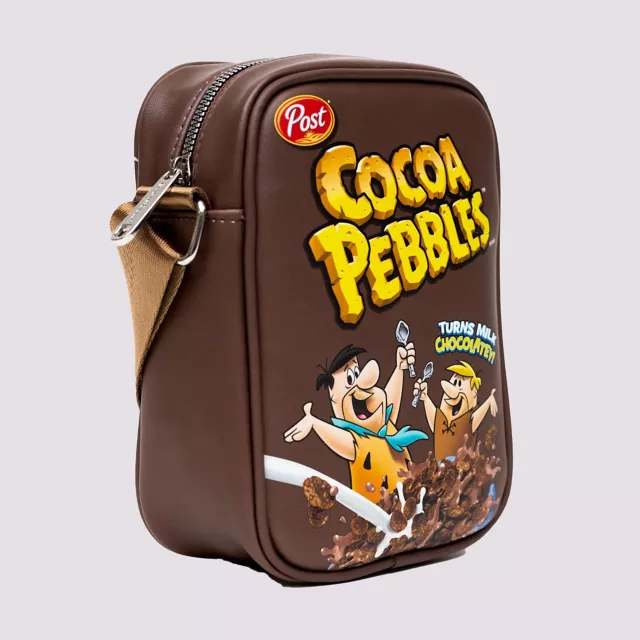 Buckle-Down Cocoa Pebbles Fred and Barney Cereal Box Crossbody Bag - The Flintstones at Spencer's