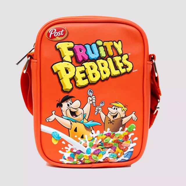 Buckle-Down Fruity Pebbles Fred and Barney Cereal Box Crossbody Bag - The Flintstones at Spencer's
