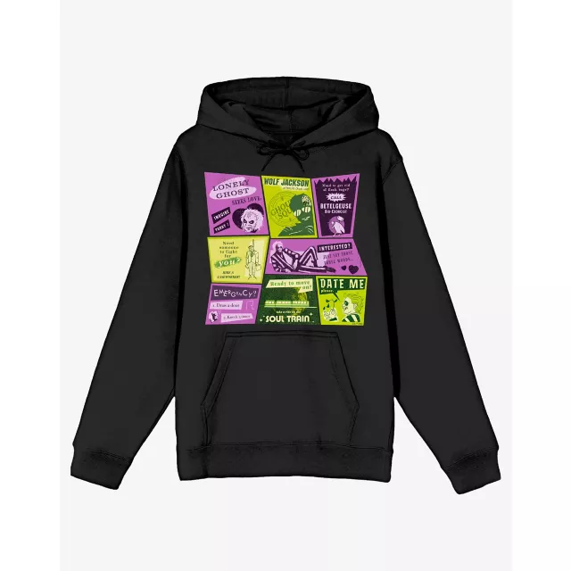 Beetlejuice Advertisement Cards Hoodie - Beetlejuice Beetlejuice at Spencer's
