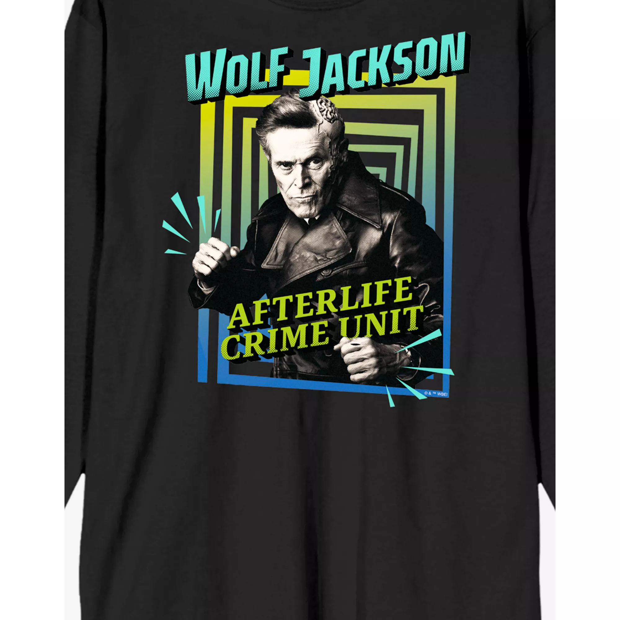 Wolf Jackson Afterlife Crime Unit Long Sleeve T Shirt - Beetlejuice Beetlejuice at Spencer's