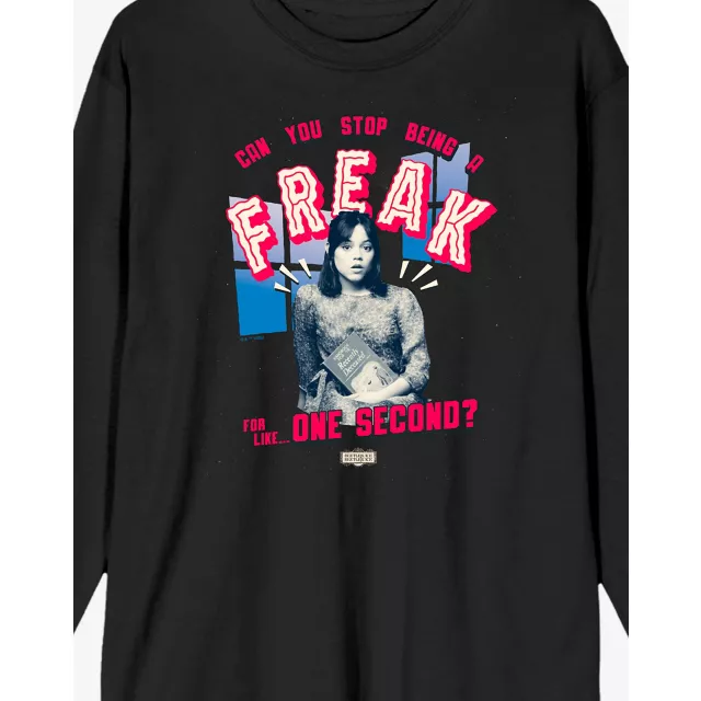 Can you Stop Being a Freak Long Sleeve T Shirt - Beetlejuice Beetlejuice at Spencer's