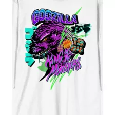 Godzilla King of Monsters Retro Graffiti Long Sleeve T Shirt at Spencer's