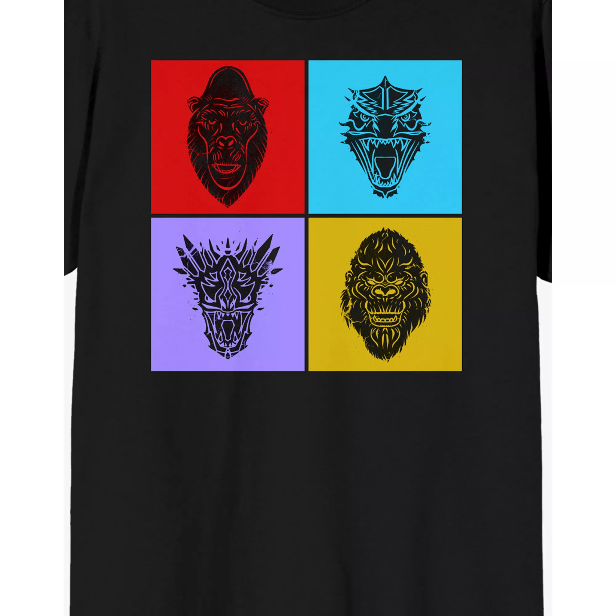 Godzilla and Kong Colorblock T Shirt - Godzilla x Kong: The New Empire at Spencer's