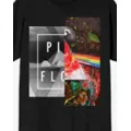 The Dark Side of the Moon Abstract Paint T Shirt - Pink Floyd at Spencer's